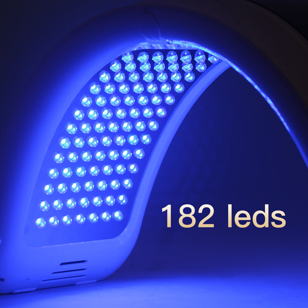 SQ93 182 LED'li, 7 Modlu PDT Işık Terapisi Cihazı | Yüz ve Vücut İçin Renkli Işık Bakımı