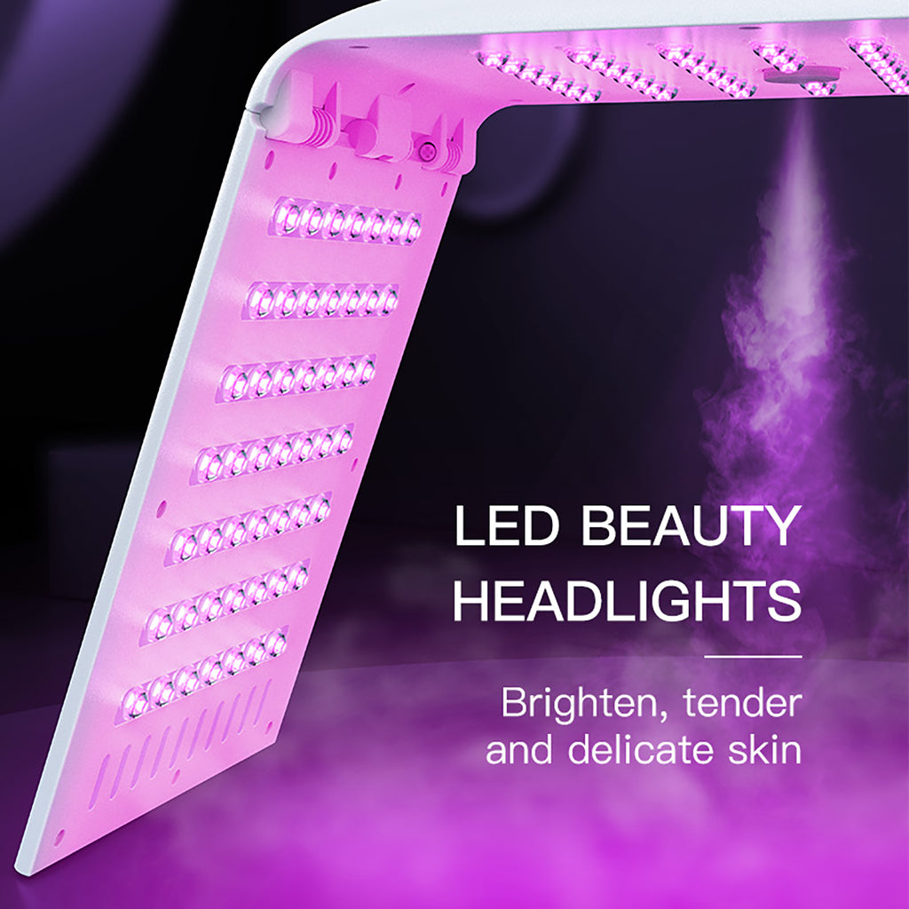 SQ122 135 LED'li Katlanabilir PDT Işık Bakımı Cihazı | 8 Işık Modu ve Nano Sprey