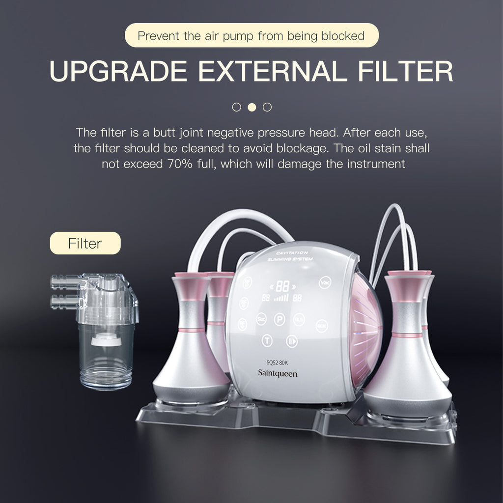 SQ52 Pro 6'sı 1 Arada 80K Kavitasyon ve RF Cihazı – Lipo Lazer Pedli