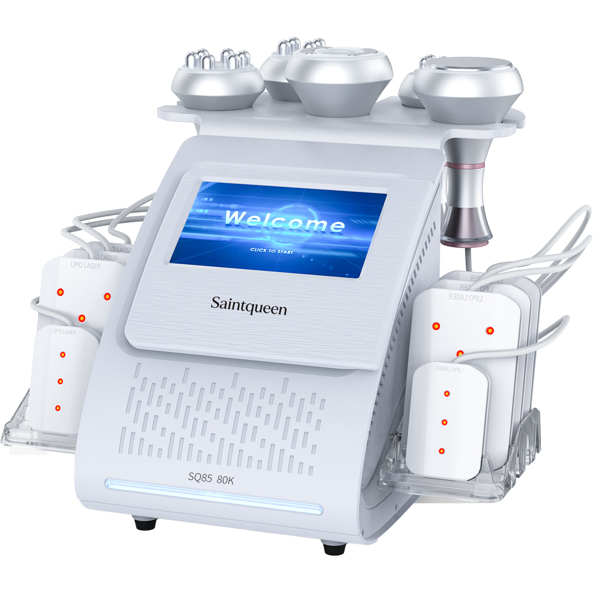 SQ85C Pro 6'sı 1 Arada 80K Ultrasonik Kavitasyon ve RF Cihazı – Lazer Pedli