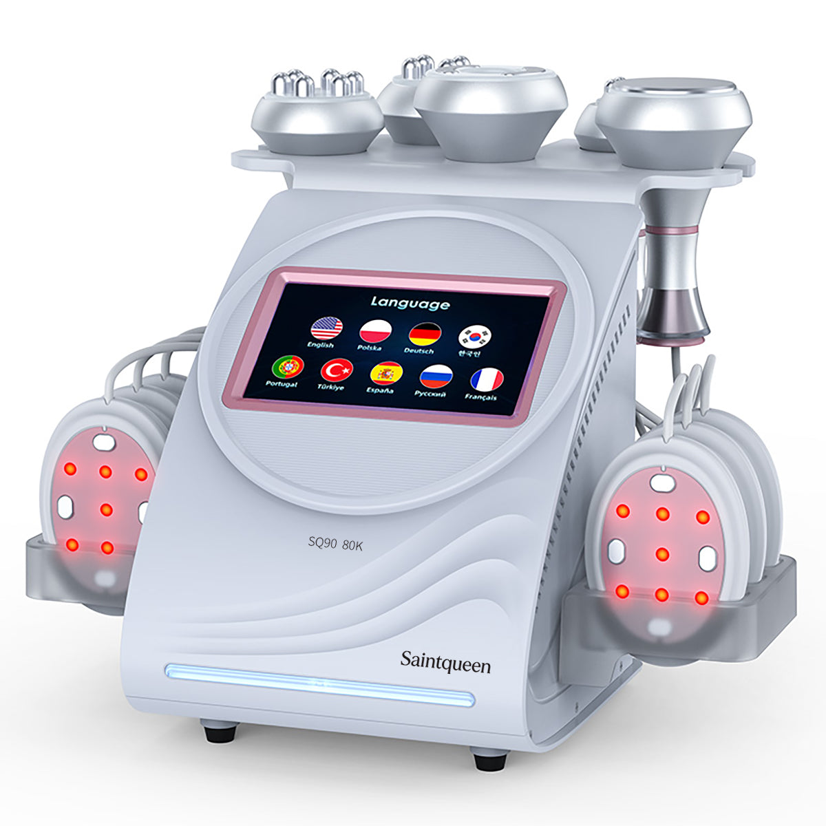 SQ90B Pro 6'sı 1 Arada 80K Ultrasonik Kavitasyon ve RF Cihazı – Lazer + Mikroakım Pedli Ürün ana görseli
