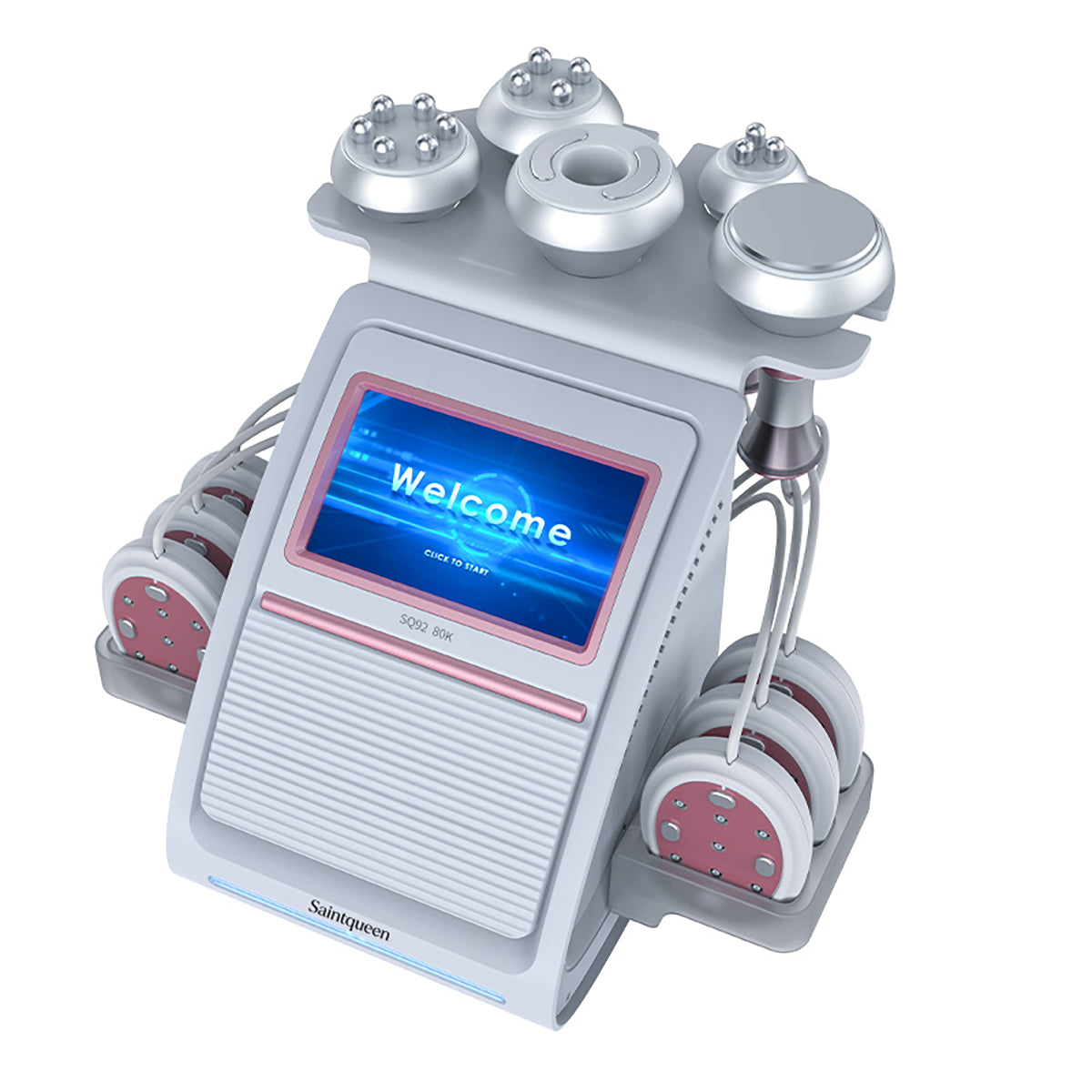 SQ92B Pro 6'sı 1 Arada 80K Ultrasonik Kavitasyon ve RF Cihazı – Lazer + Mikroakım Pedli