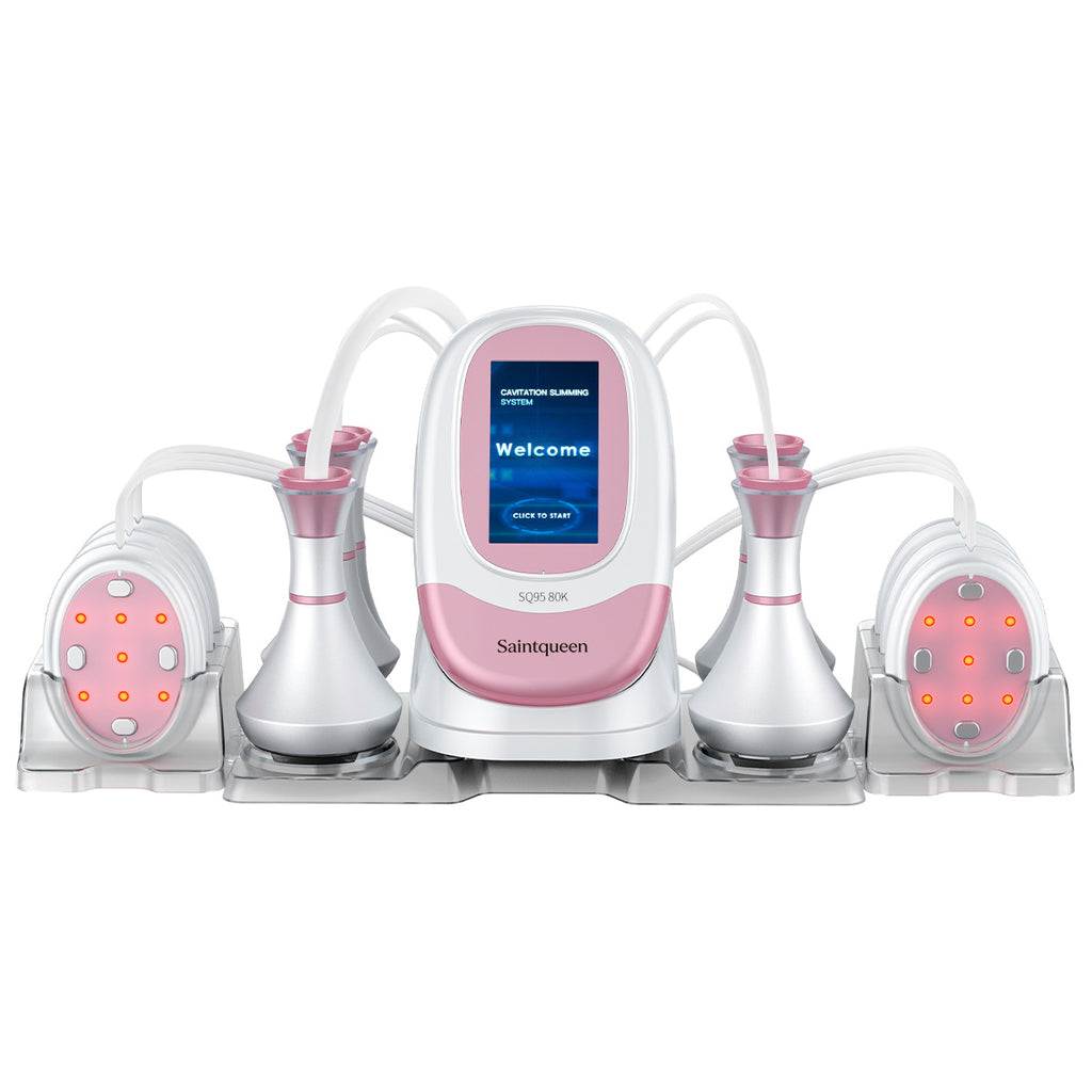 SQ95B Pro 6'sı 1 Arada 80K Kavitasyon ve RF Cihazı – EMS Pedli