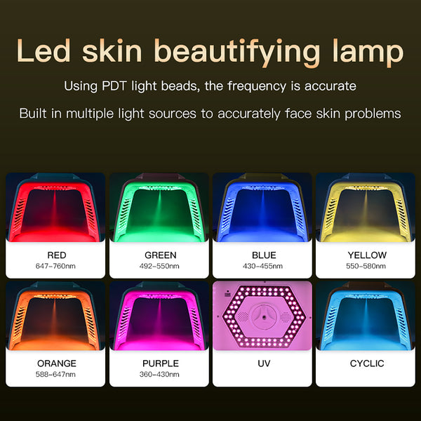 SQ78 Nano Sisli, Isıtmalı ve EMS'li LED Işık Bakım Cihazı